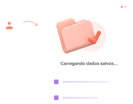 Salve suas informações no checkout